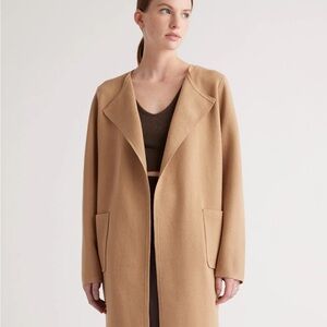 Elegant Tan Women's Knit Coat